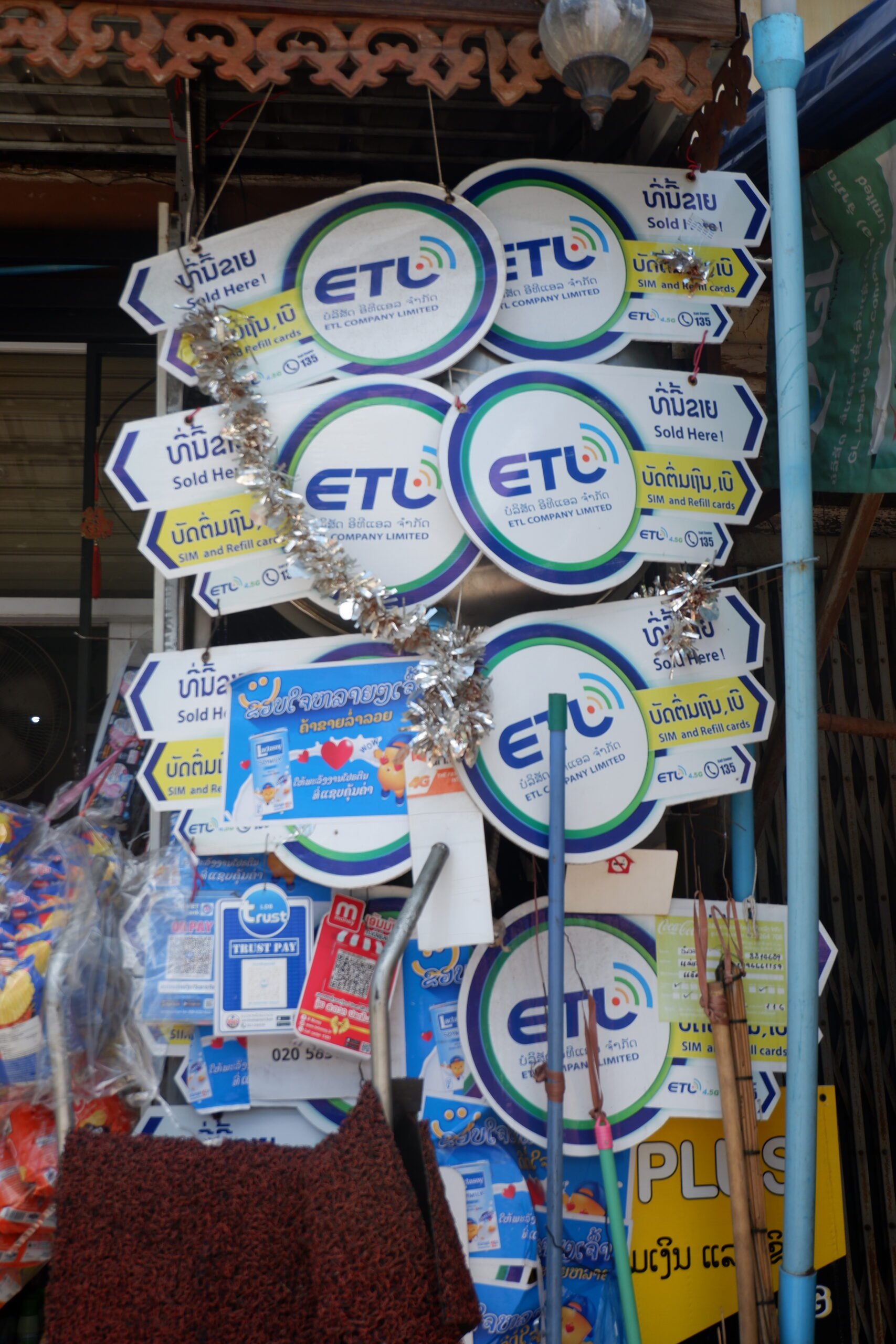 ETL Mobile Promotion Internet Vientiane Laos SIM card